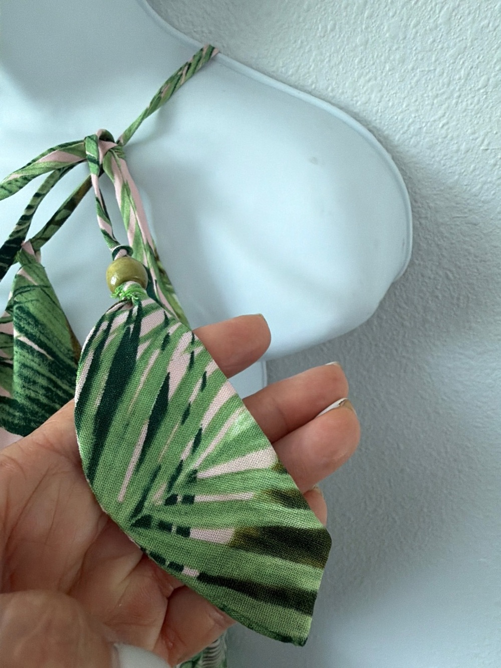 Vince Camuto Green and Pink Tropical Halter Maxi Dress - Picture 4 of 13